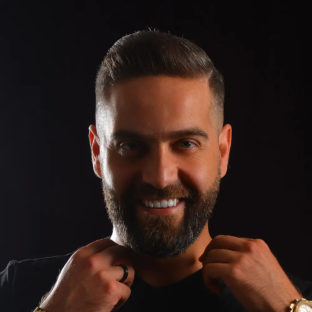 Georges Osta photographed at Parapluie Studio